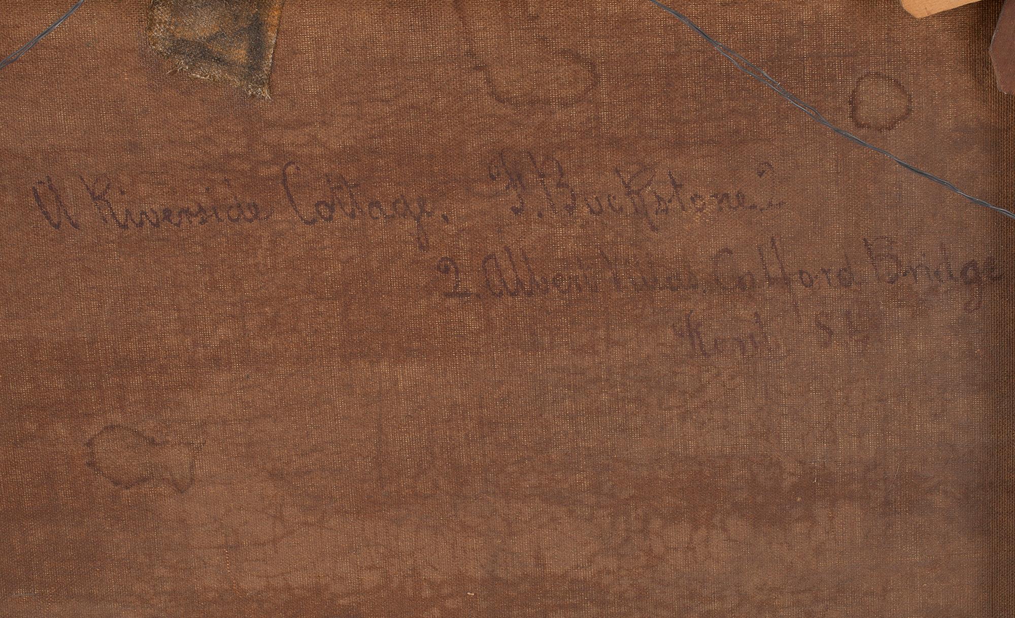 FREDERICK BUCKSTONE, olja på duk, signerad och daterad 1883.