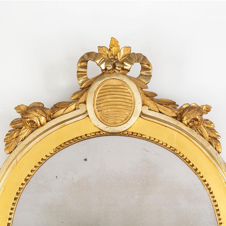 A Swedish Gustavian 18th century mirror/frame,