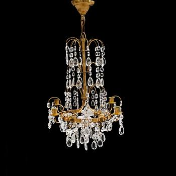 LJUSKRONA, gustaviansk stil, 1900-talets andra hälft. Höjd 63 cm.