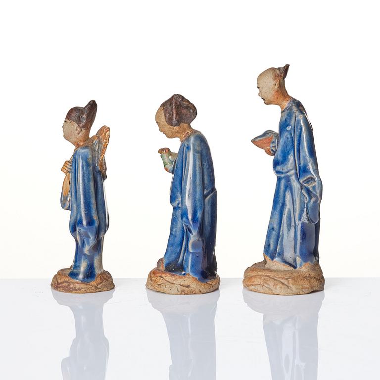 A group of seven Chinese sculptures, early 20th Century.