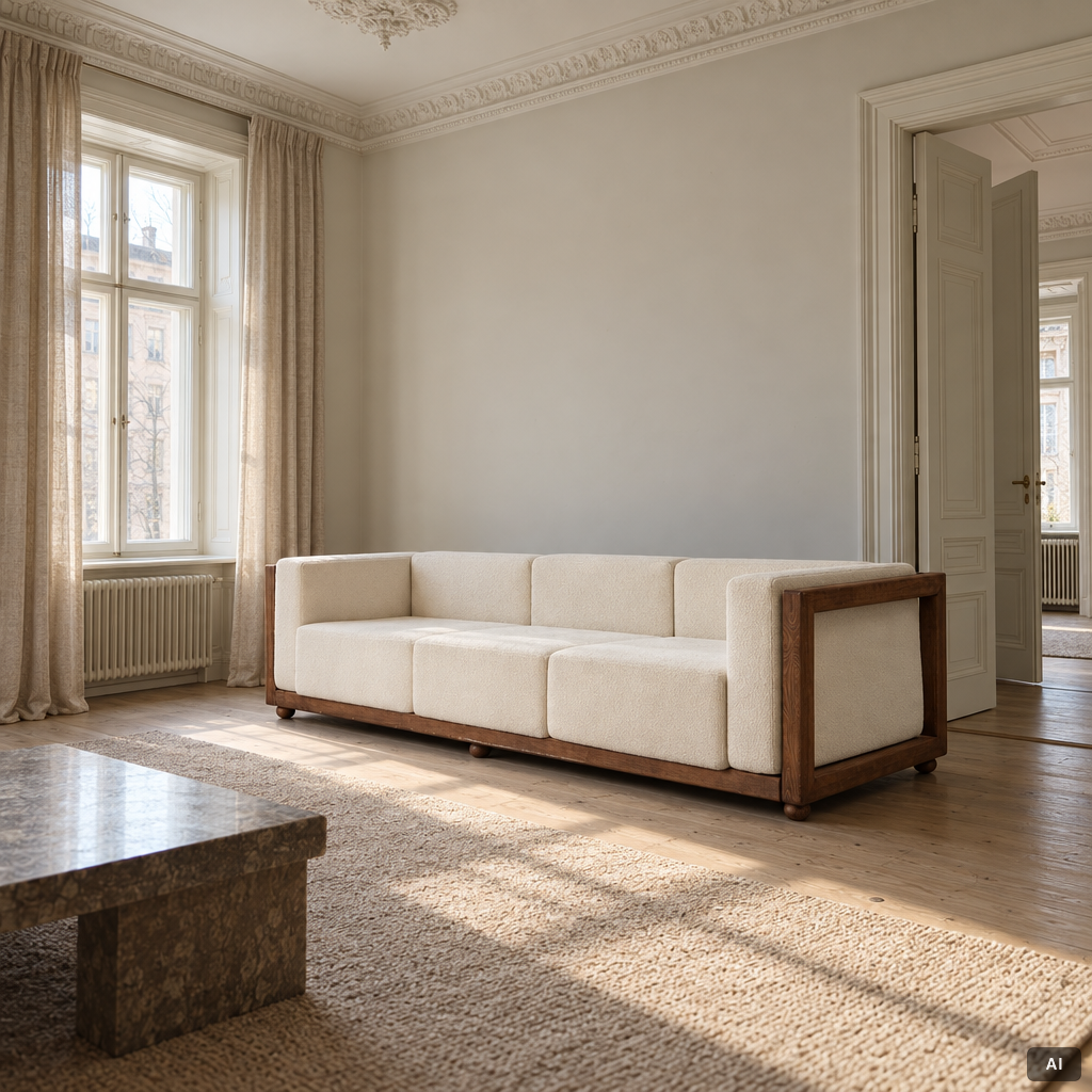Dusty Deco, a 'DD Frame' sofa, contemporary.