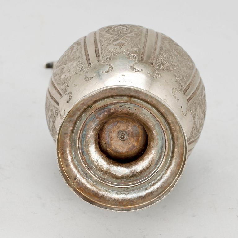 KAFAFF, silver, Ryssland, otydlig stadsstämpel, omkr sekelskiftet 1900. Vikt 251 g.