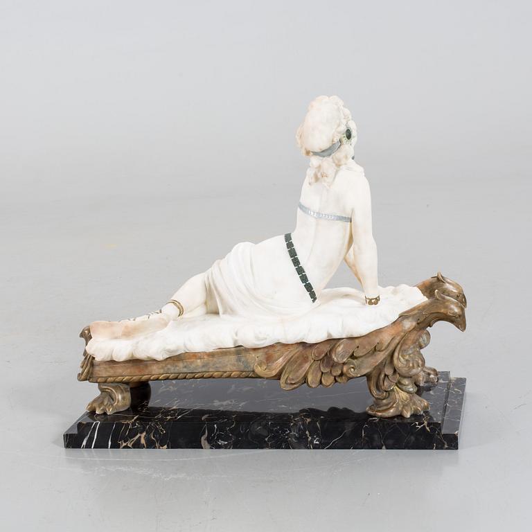 DANTE ZOI, alabaster signed and dated v-1924.