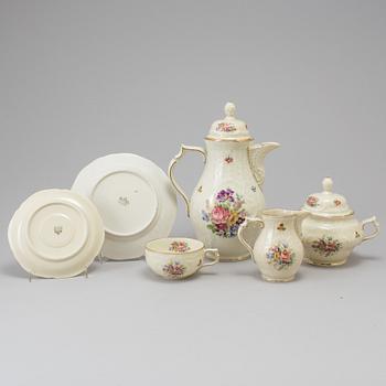 KAFFESERVIS, porslin, 27 delar, Rosenthal "Sanssouci", 1940-/50-tal.