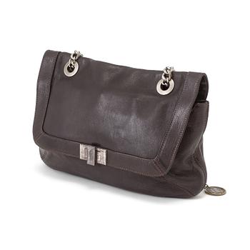 A brown leatherbag by Lanvin.