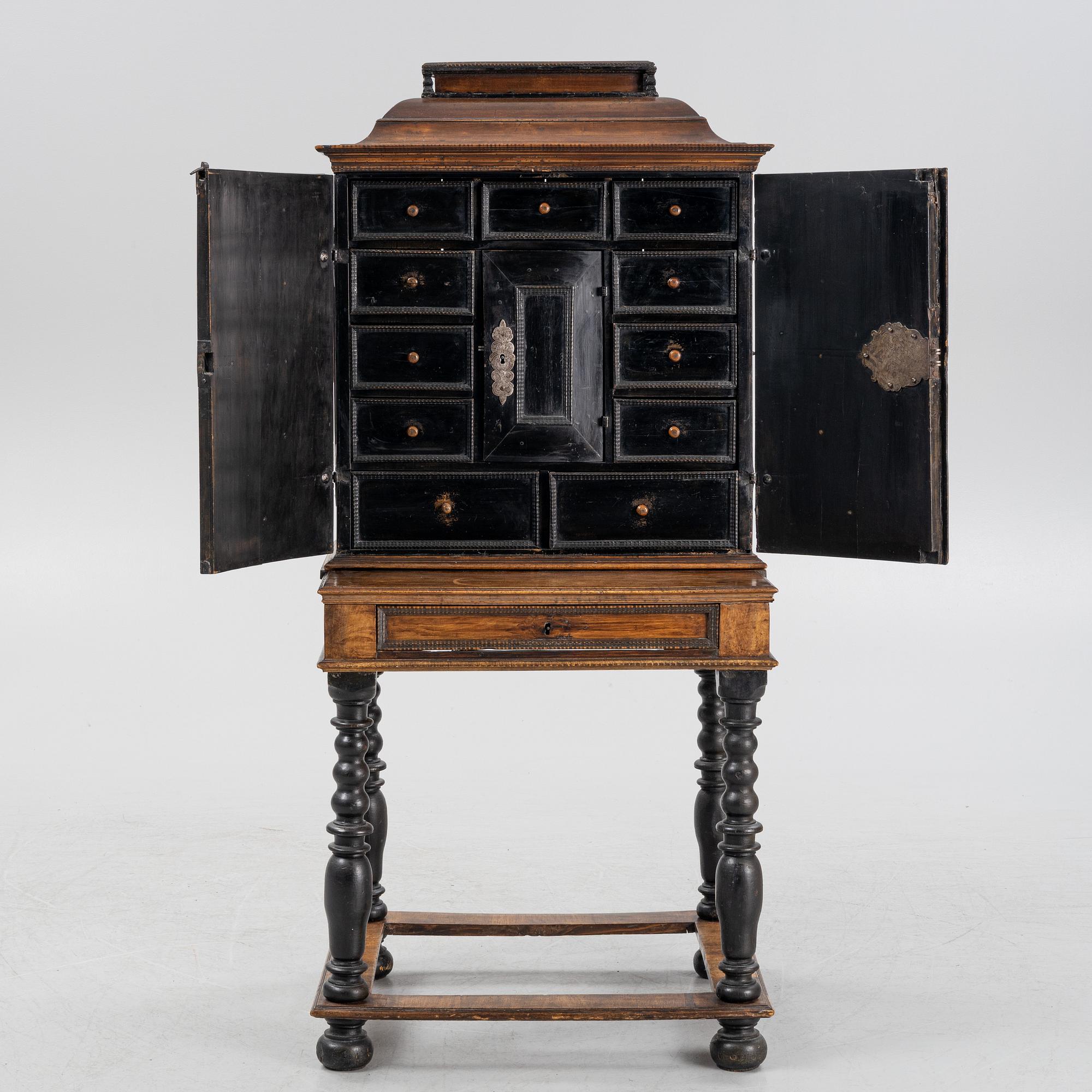 A Baroque cabinet, 18th Century.