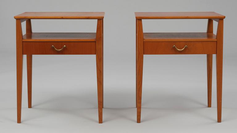 SÄNGBORD, ett par, Sverige, 1940/1950-tal.