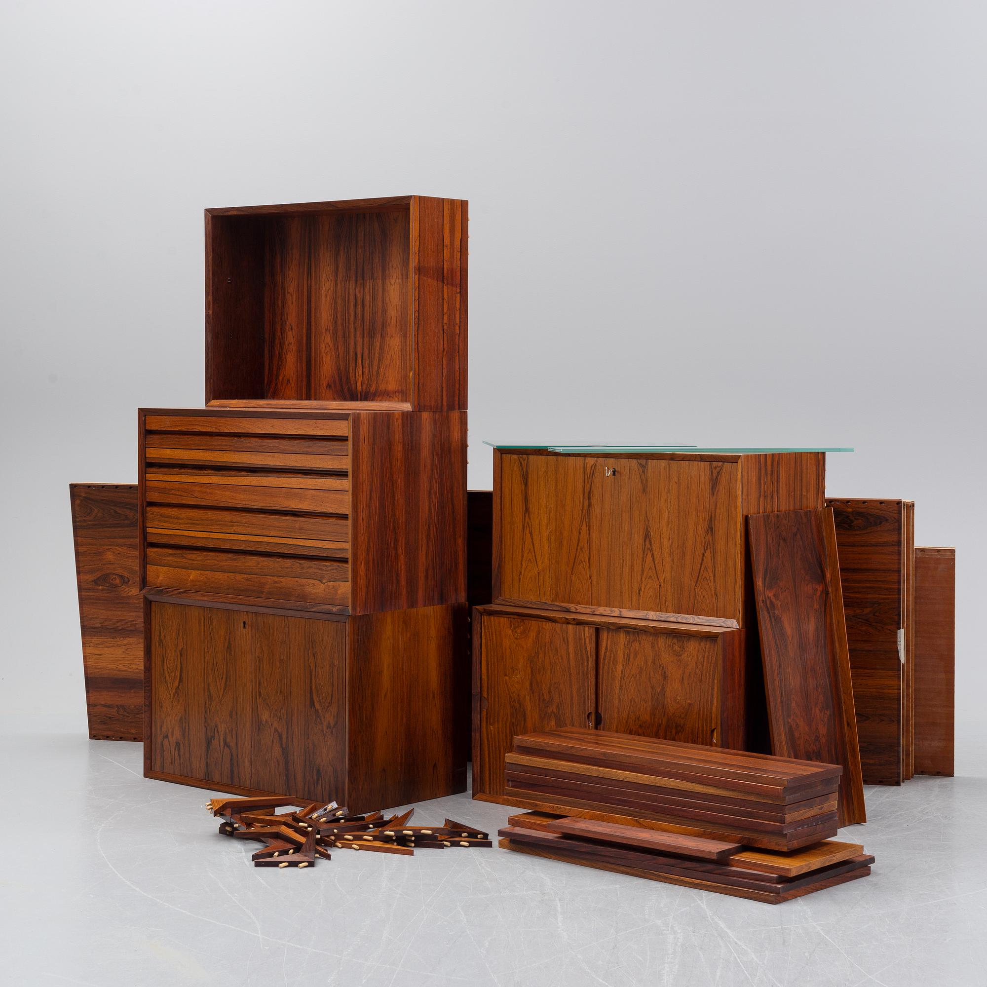 Poul Cadovius, a rosewood 'Royal System', Denmark.