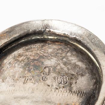 Bägare, silver, Bengt Björn, Västerås 1742.