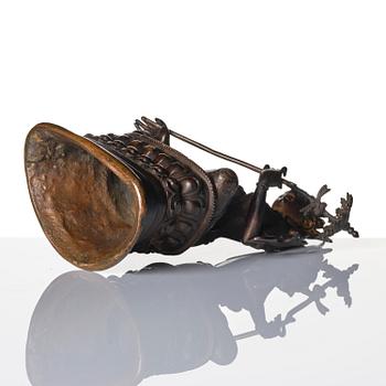 A Pala revival bronze figure of Sitatapatra, Tibet, known as the 'the white parasol Goddess', 18th century.