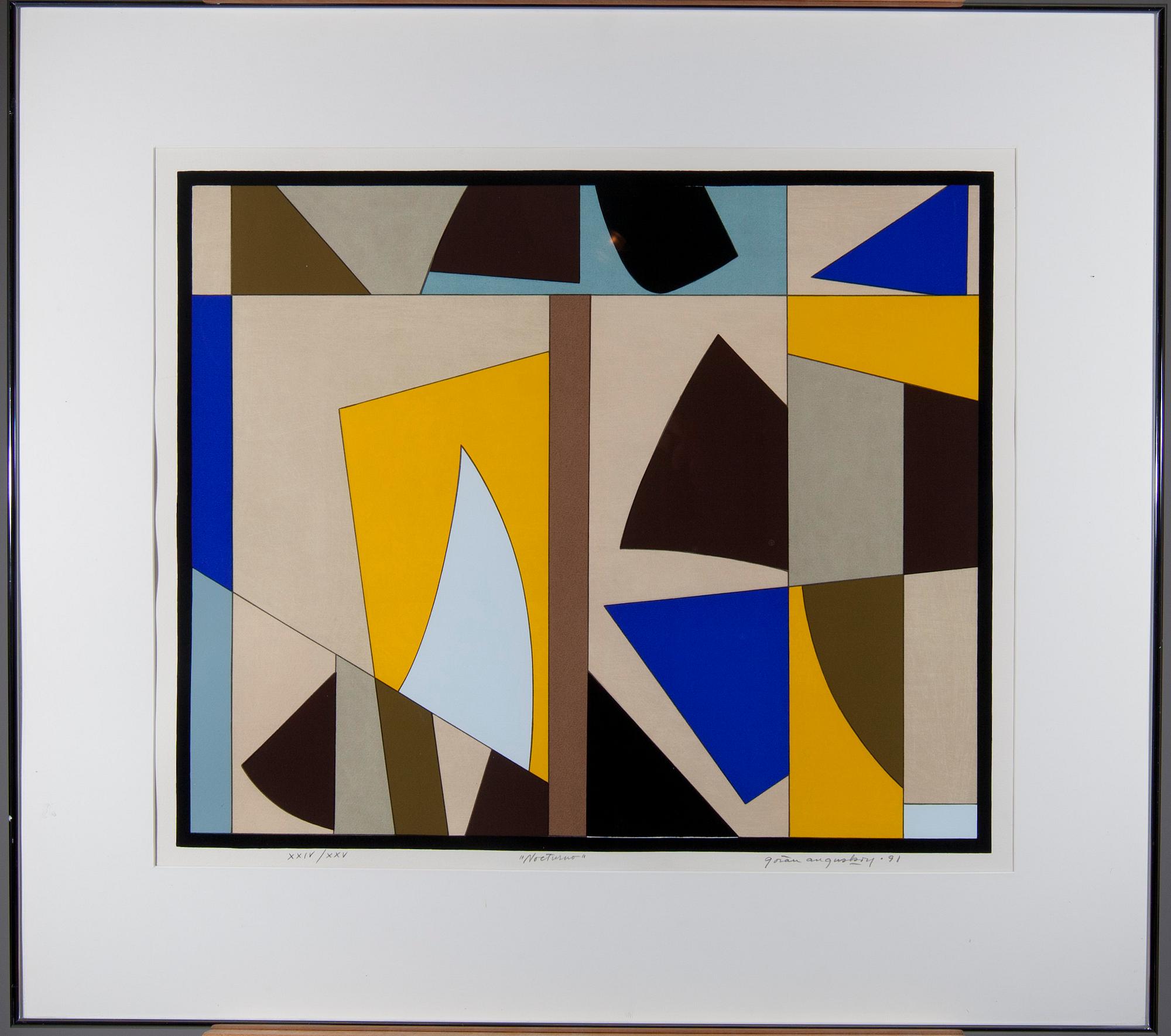 GÖRAN AUGUSTSON, serigrafi, signerad och daterad -91, numrerad XXIV/XXV.