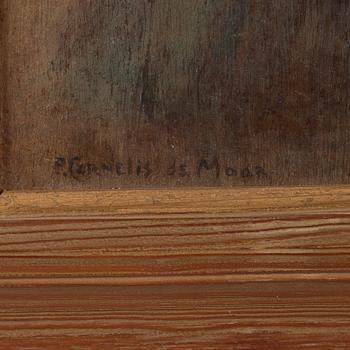 PIETER CORNELIS DE MOOR, oil on panel, signed.