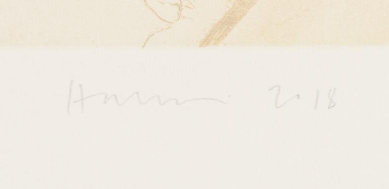 Pälvi Hanni, etching, signed and numbered T'pla 11/50.