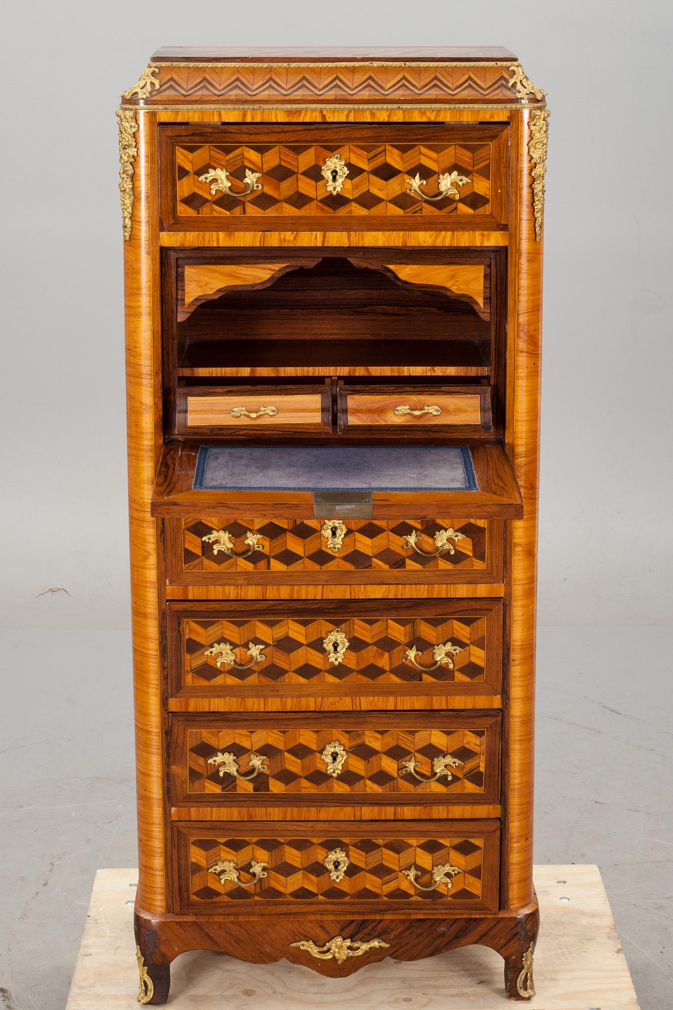 SKRIVBYRÅ,  Louis XVI stil, Frankrike, 1900-talet första hälft.