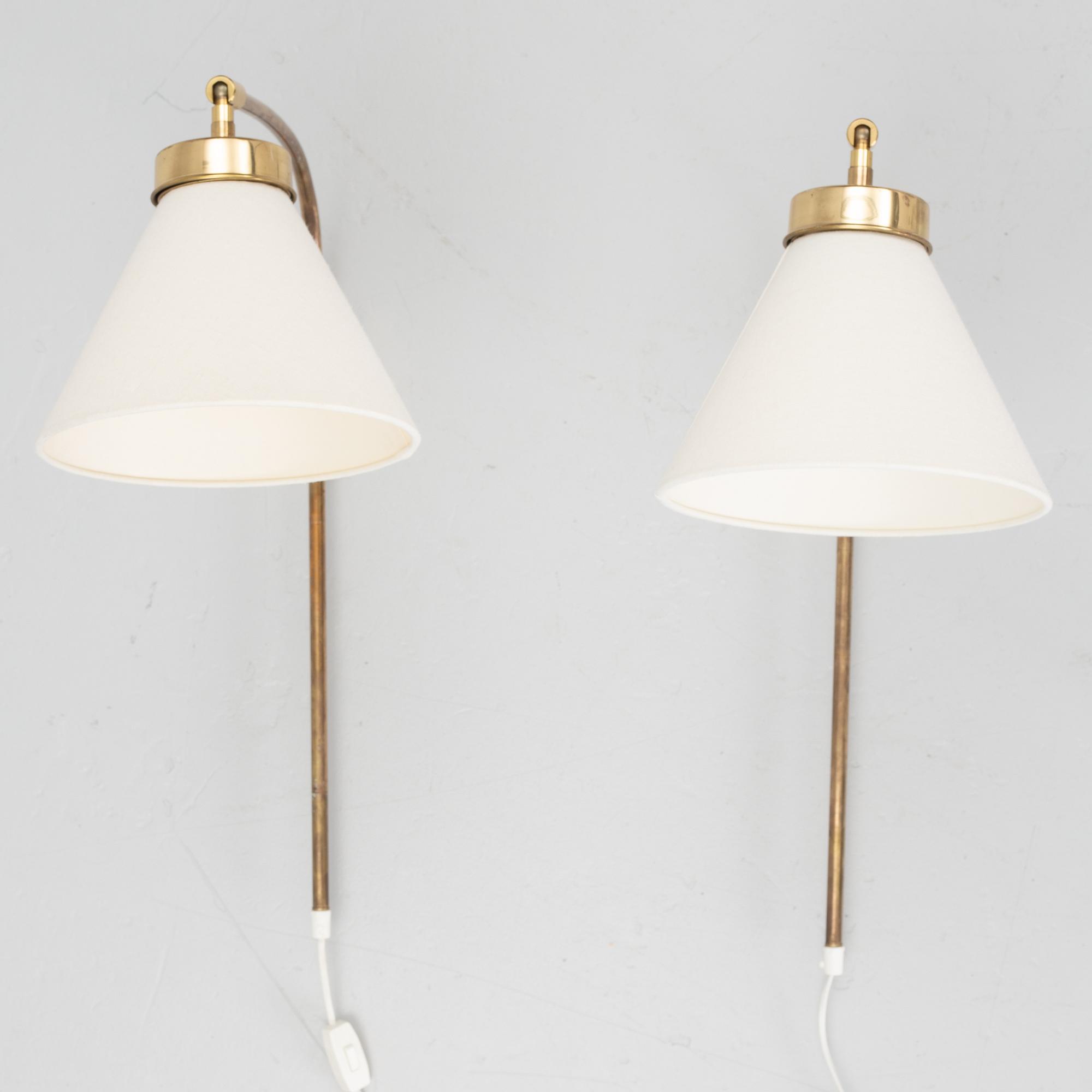 Josef Frank, Wall lamps, a pair, model 2484, Firma Svenskt Tenn.