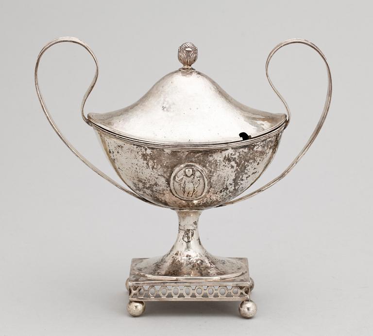 SOCKERSKÅL, silver, importstämplar. 1900-tal. Vikt: 410 gram.