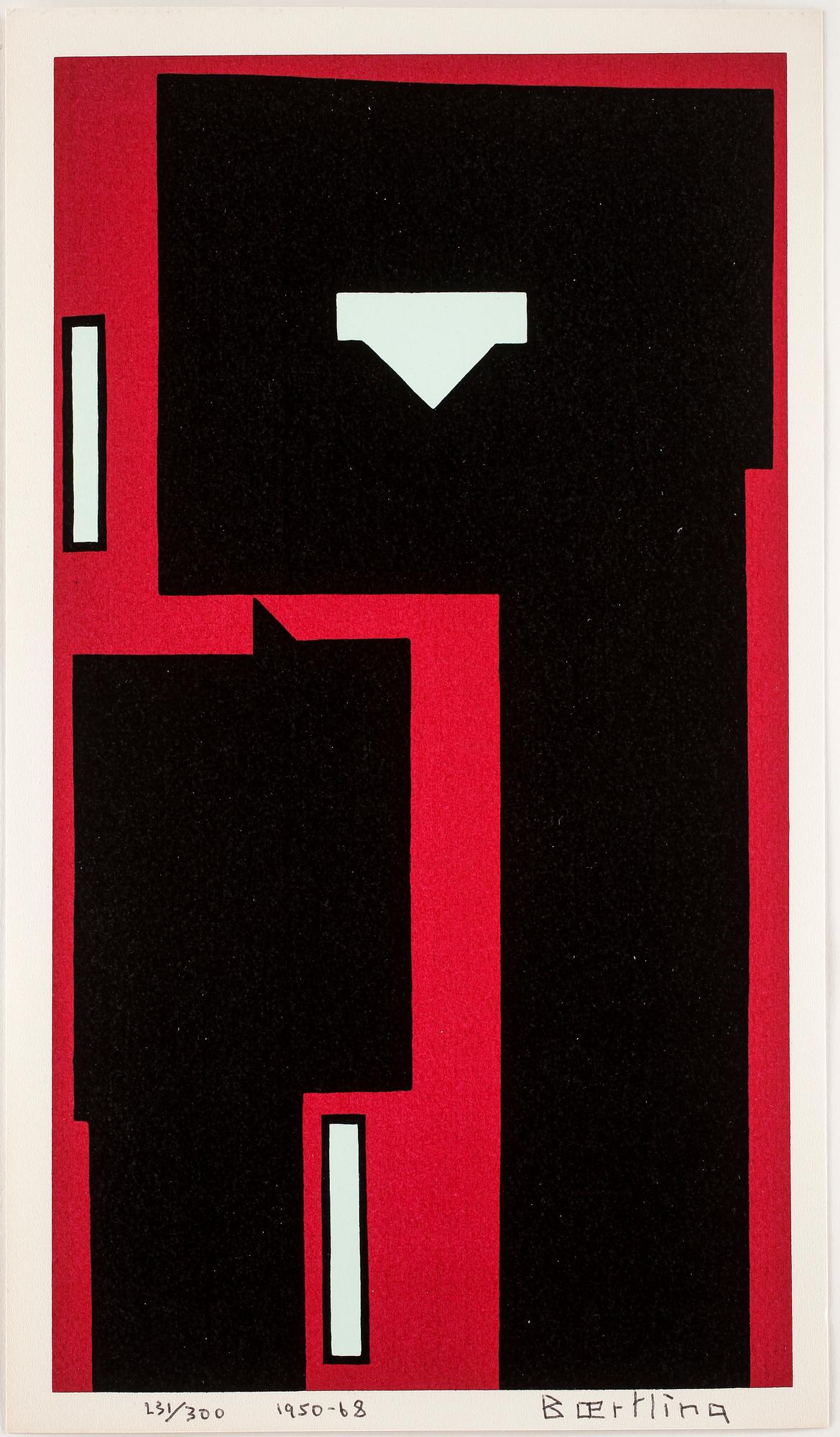 OLLE BAERTLING, färgserigrafi, 1950-68, signerad och numrerad 231/300.