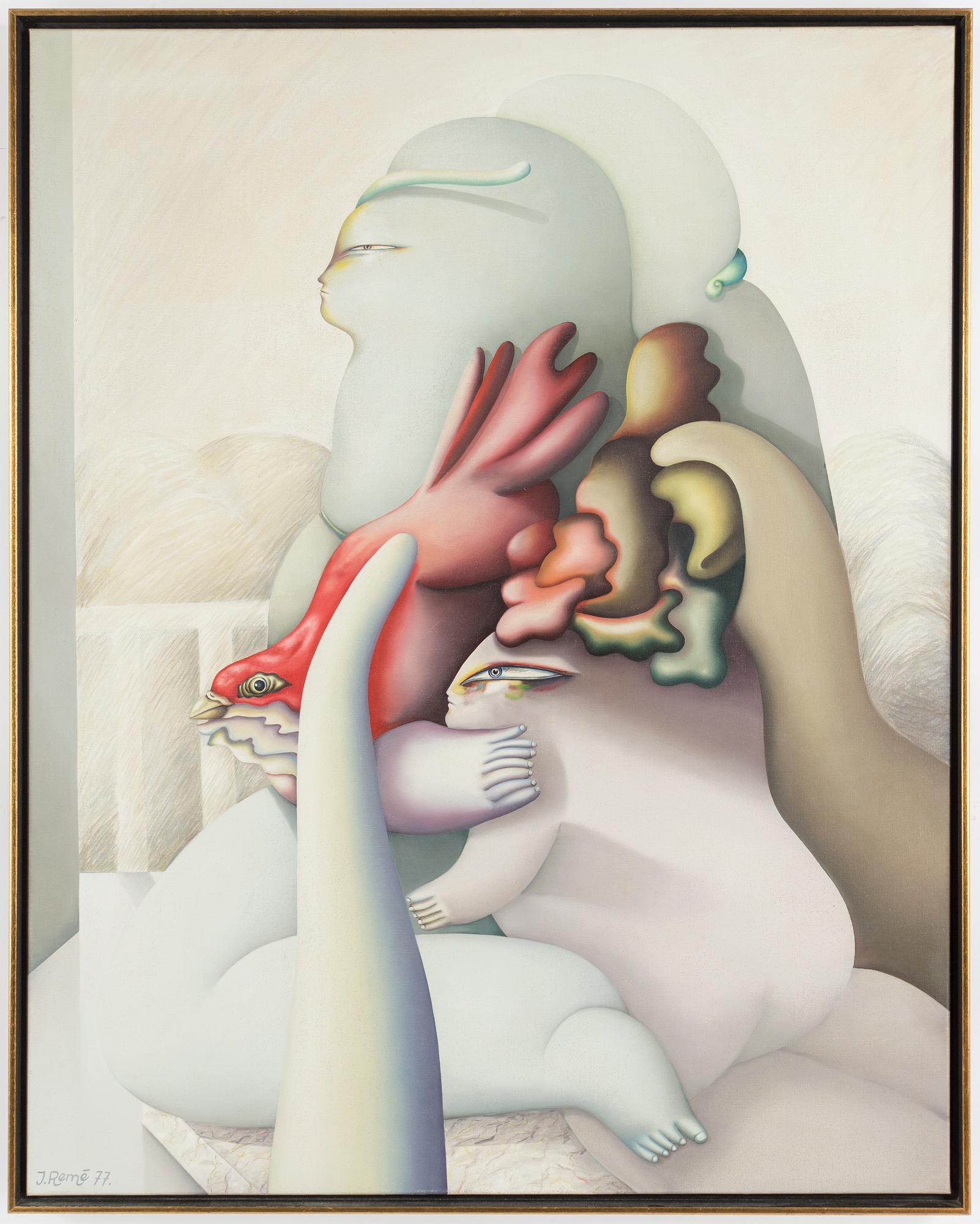 JÖRG REMÉ, oil on canvas. Signed J. Remé and dated 77.