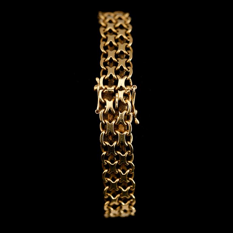 ARMBANDSUR, Omega, 18K guld. Vikt ca 22 g.