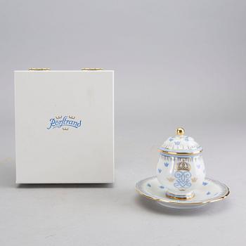 12 PORCELAIN CUSTARD CUPS WITH SAUCERS, Rörstrand, Sweden second half of 20th century.