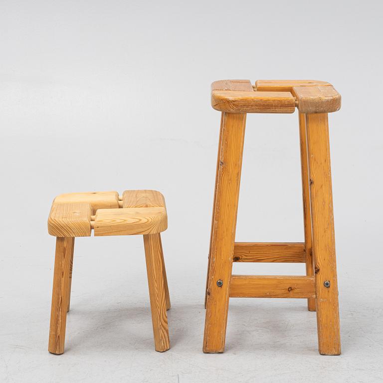 Two stools, sceond half of the 20th Century.