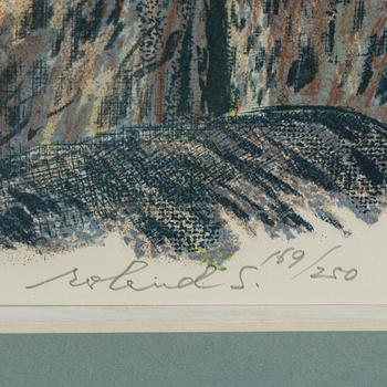 ROLAND SVENSSON, colour lithograph, signed and no. 159/250.