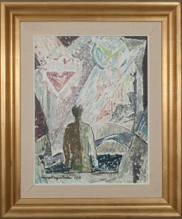 LENNART SEGERSTRÅLE, olja på duk, uppfodrad på skiva, sign. och dat. 1972.