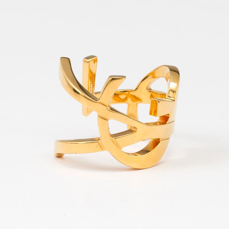 YVES SAINT LAURENT, "Monogram Cuff", armband.