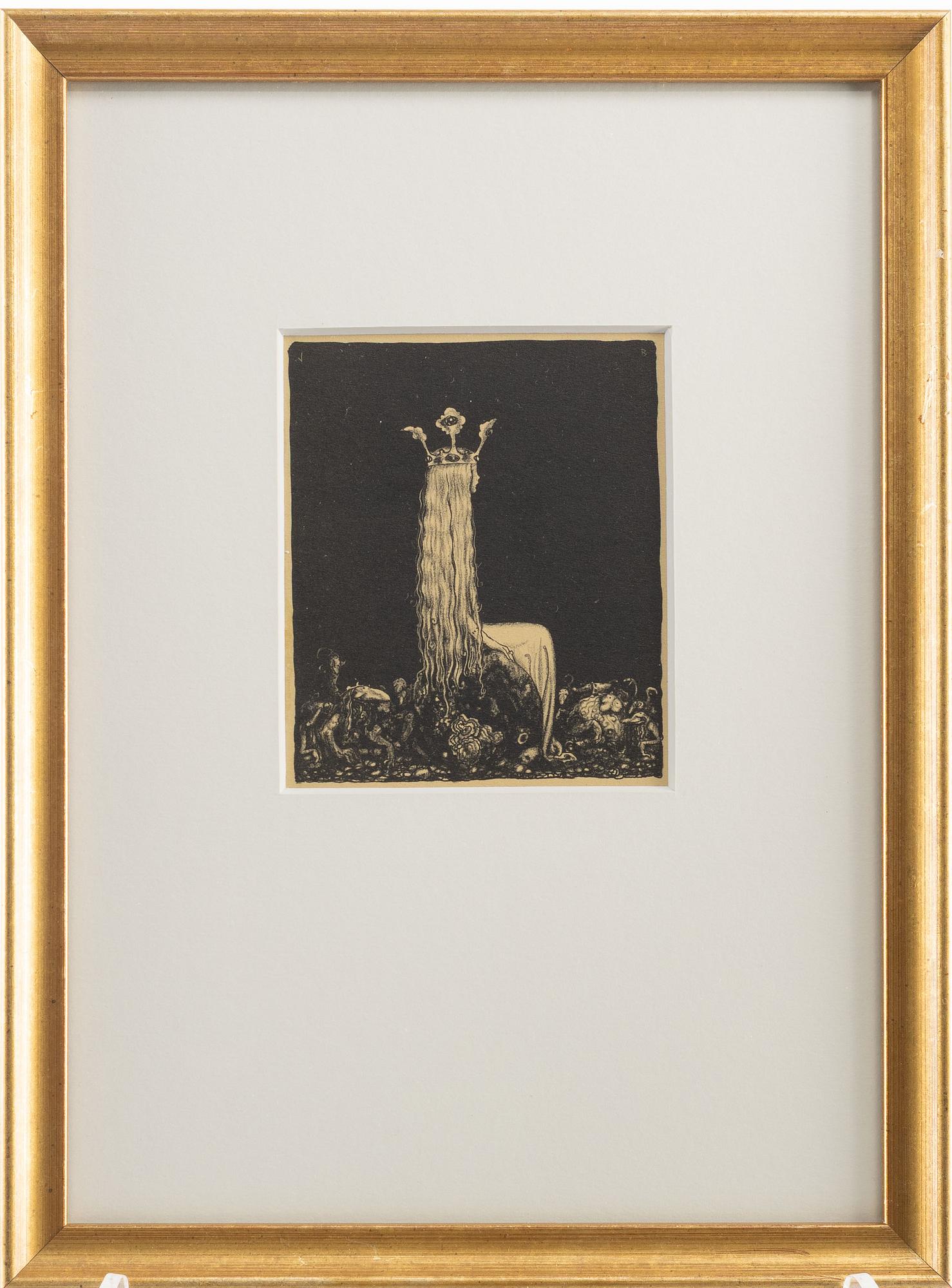 John Bauer, "Prinsessan och småtrollen".