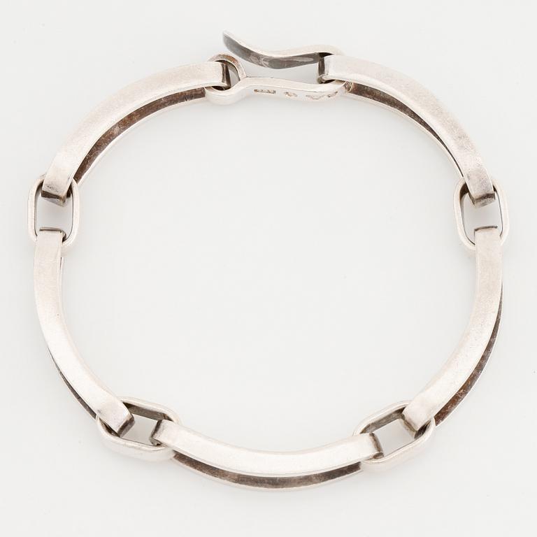 Anders Högberg, silver bracelet, Göteborg, 1967.