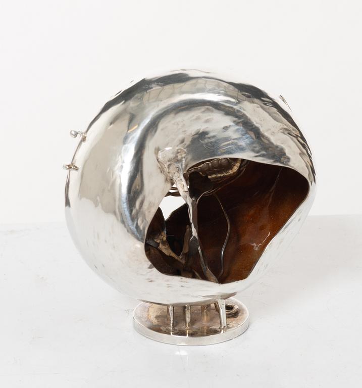 Lars Arby, A silver sculpture, mark of Lars Arby, Gothenburg, Sweden 1969.