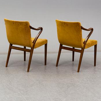 AXEL LARSSON, armchairs, a pair, Bodafors, mid 20th century.