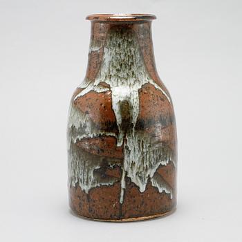 vase, glazed stoneware, signed.