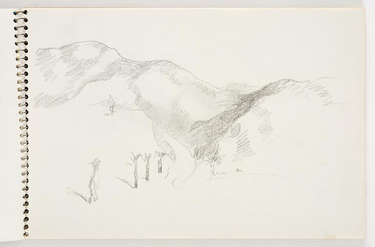 Lotte Laserstein, 3 skissböcker med blyertsteckningar.