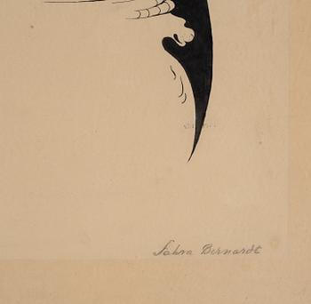 Einar Nerman, ink, signed and dated Paris 1910.