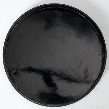 Kabaret i ask med lock, porslin och lack, Japan, tidigt 1900-tal.