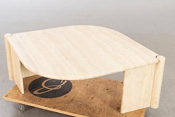 A 20th century second half travertin sofa table.