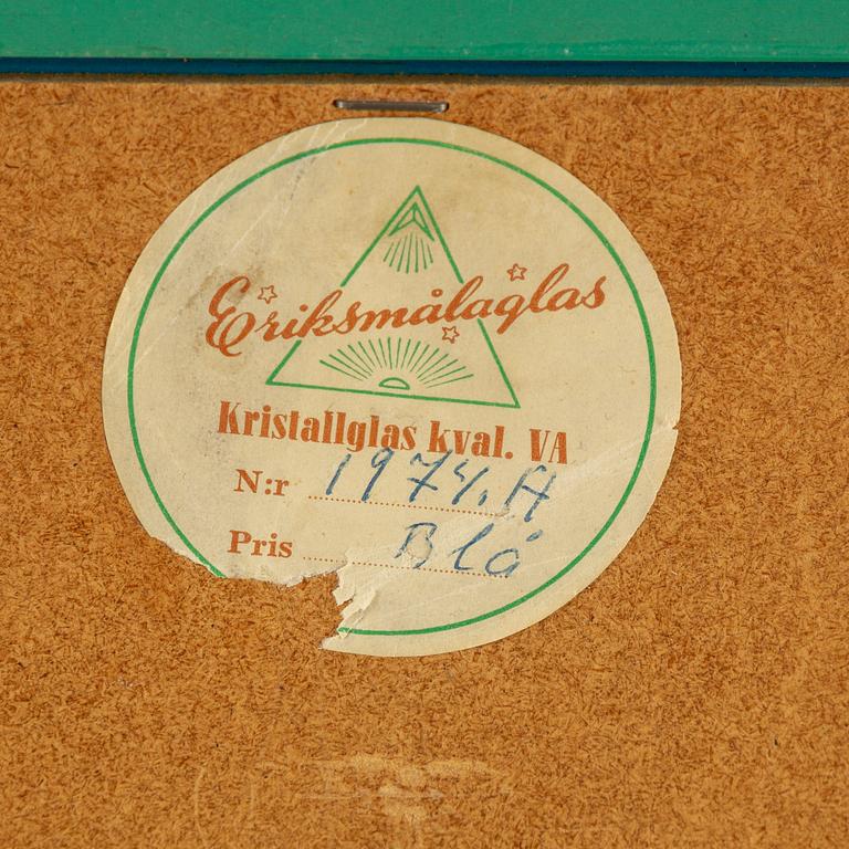 ERIK HÖGLUND, spegel, Eriksmåla Glas, 1960-tal.