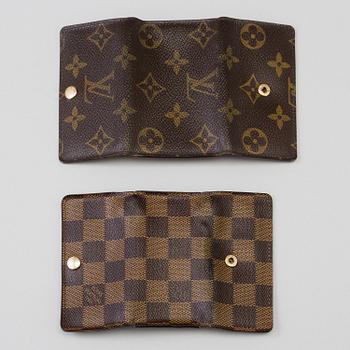 two LOUIS VUITTON keyholders.
