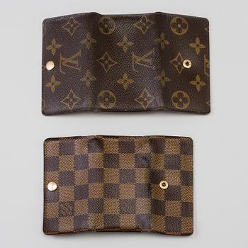 two LOUIS VUITTON keyholders.