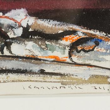 LARS KARLMARK, Gouache and watercolour, signed and dated -74.