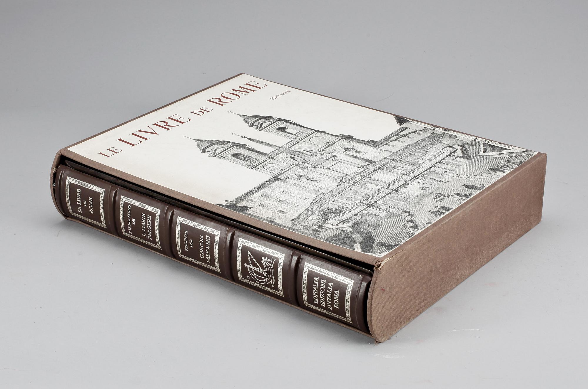 BOK, J-Marie Bergere, Le Livre de Rome, Editalia 1973. numrerad upplaga, nr 1306/1949.