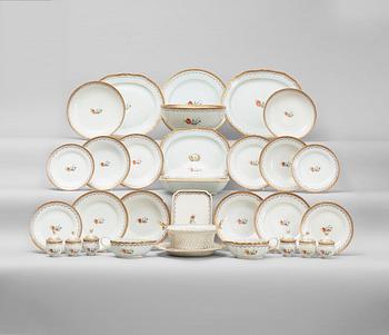 1560. A famille rose dinner service, Qing dynasty, Qianlong (1736-95).