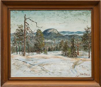 Folke Ricklund, Mountain landscape.