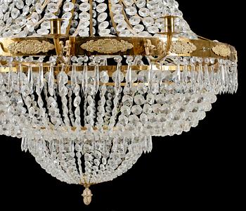 LJUSKRONA, empire-stil, 1900-talets andra hälft. H ca 188.