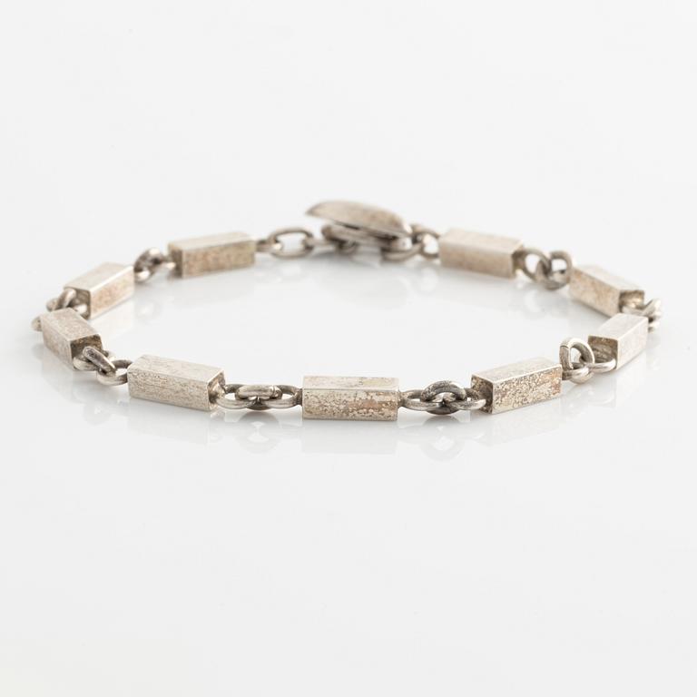 Arvo Saarela, bracelet, silver, link chain.