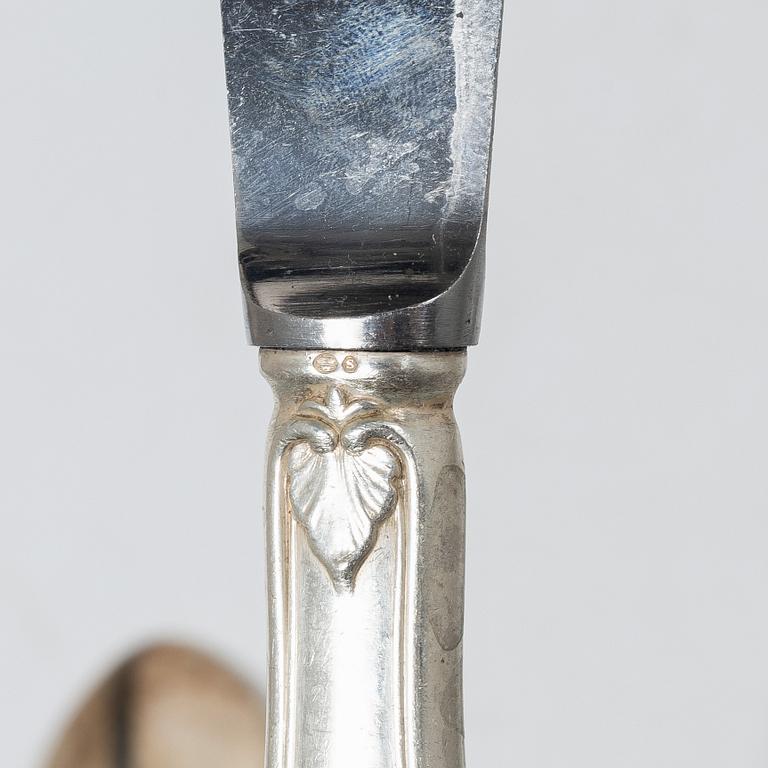 Wallin & Thorsen, bestickservis, silver, ca 157 delar, "Olga", Borås 1947.