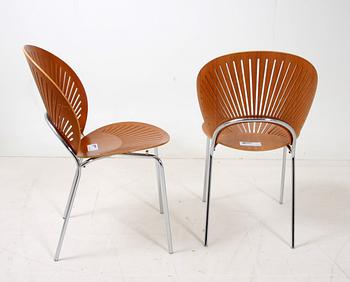 STOLAR, 2 st. Design Nanna Ditzel, Fredericia Stolefabrik, Danmark. Modell 3298 serie 298.