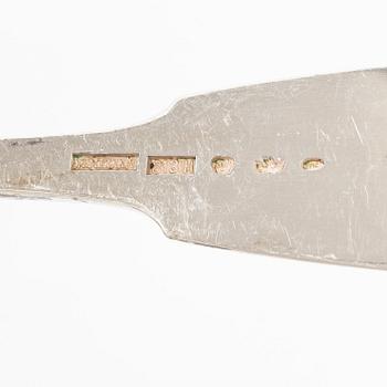 A set of twelve Finnish silver fish forks, mark of Gustav Roland Mellin, Helsinki, 1901.
