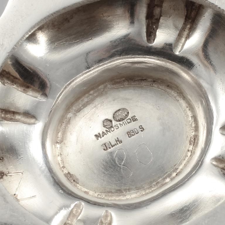 KAFFESERVIS, 4 delar, silver, importstämplade, 1900-tal, vikt  820 gram.